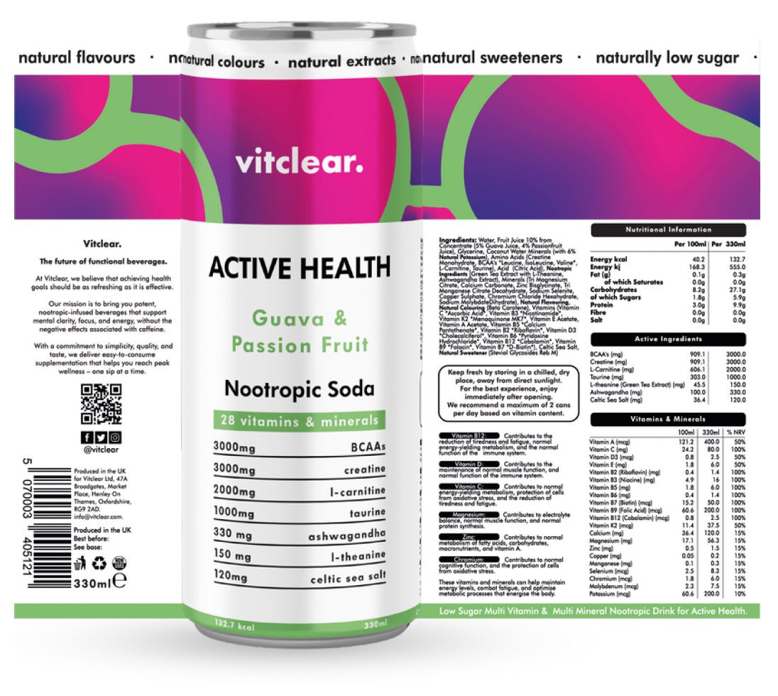 Healthy Soda for Brain Health - VitClear