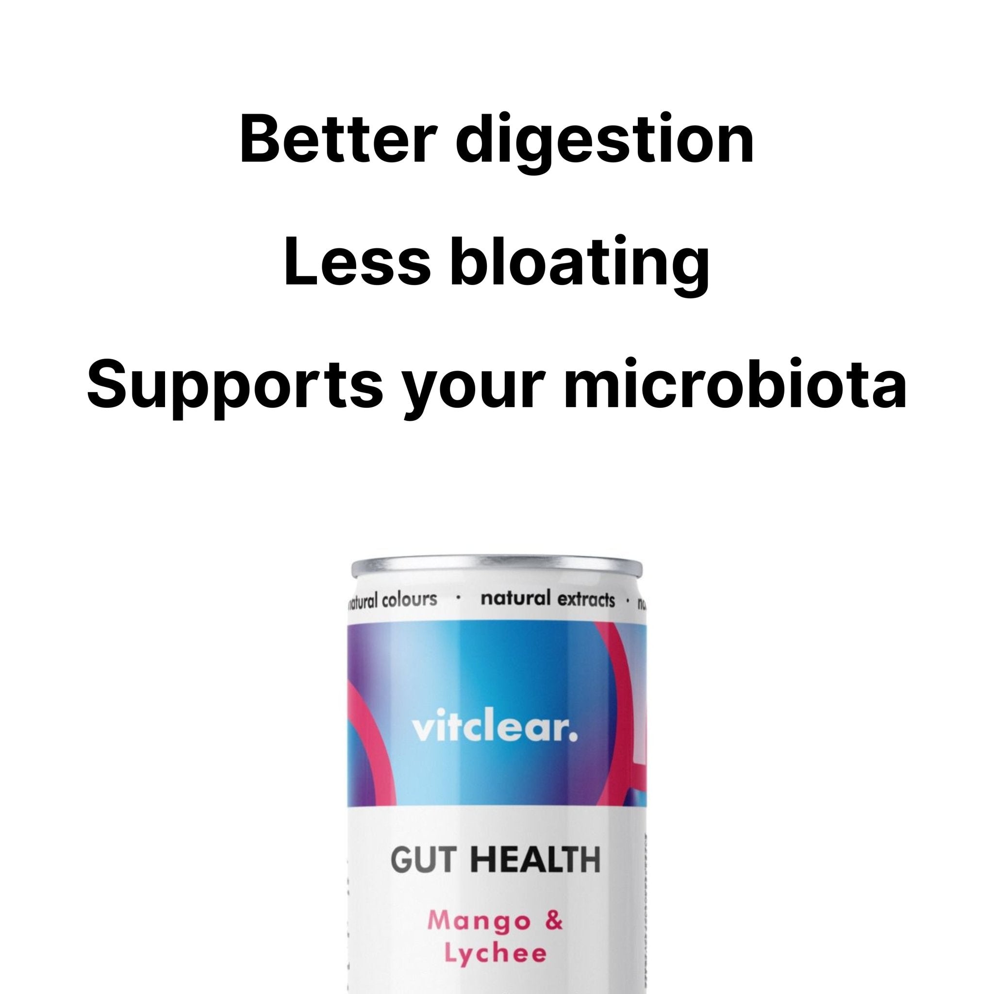 Gut Health Nootropic Soda - Mango & Lychee (12 x 330ml) - VitClear