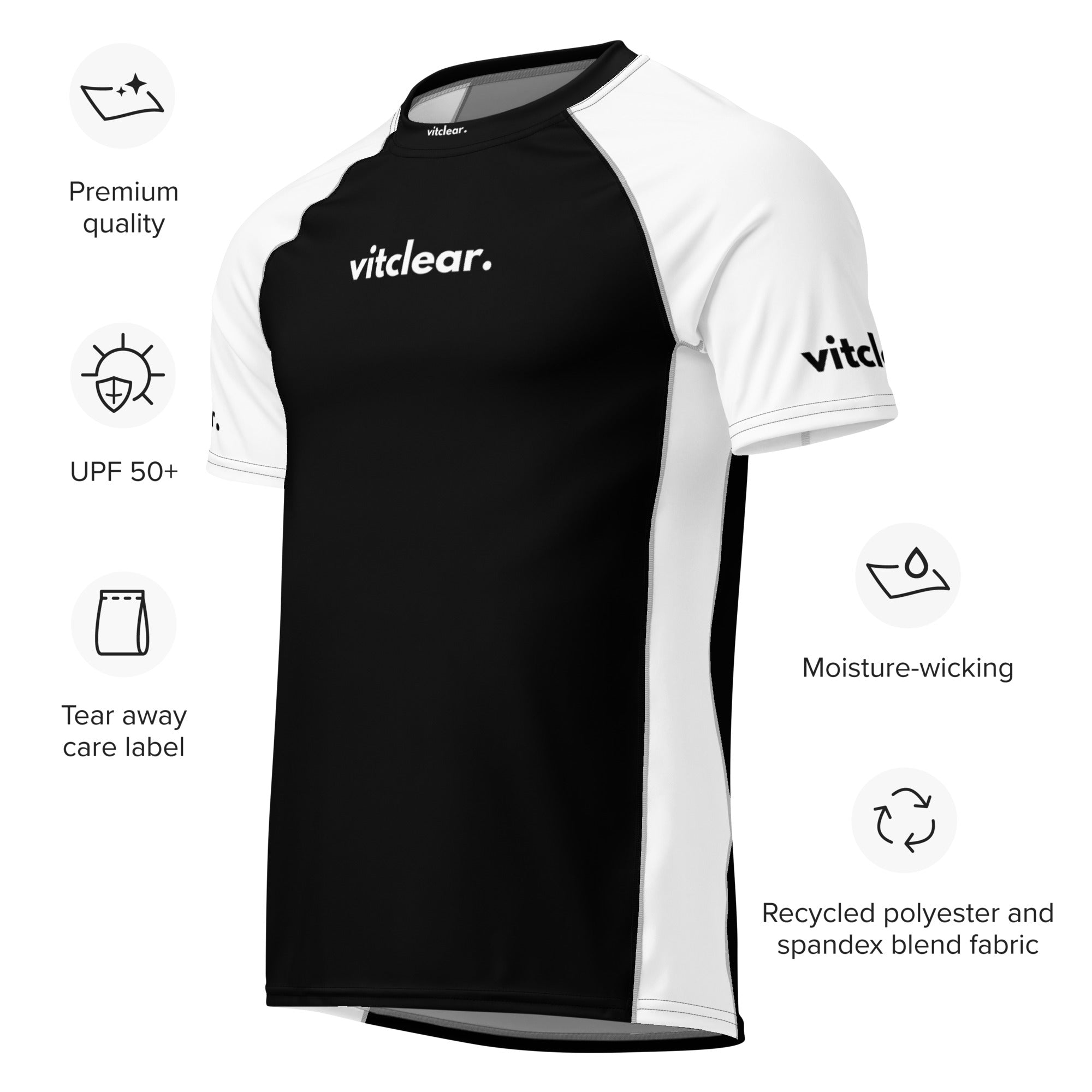 Men's Short - Sleeved Rash Guard | VitClear - VitClear