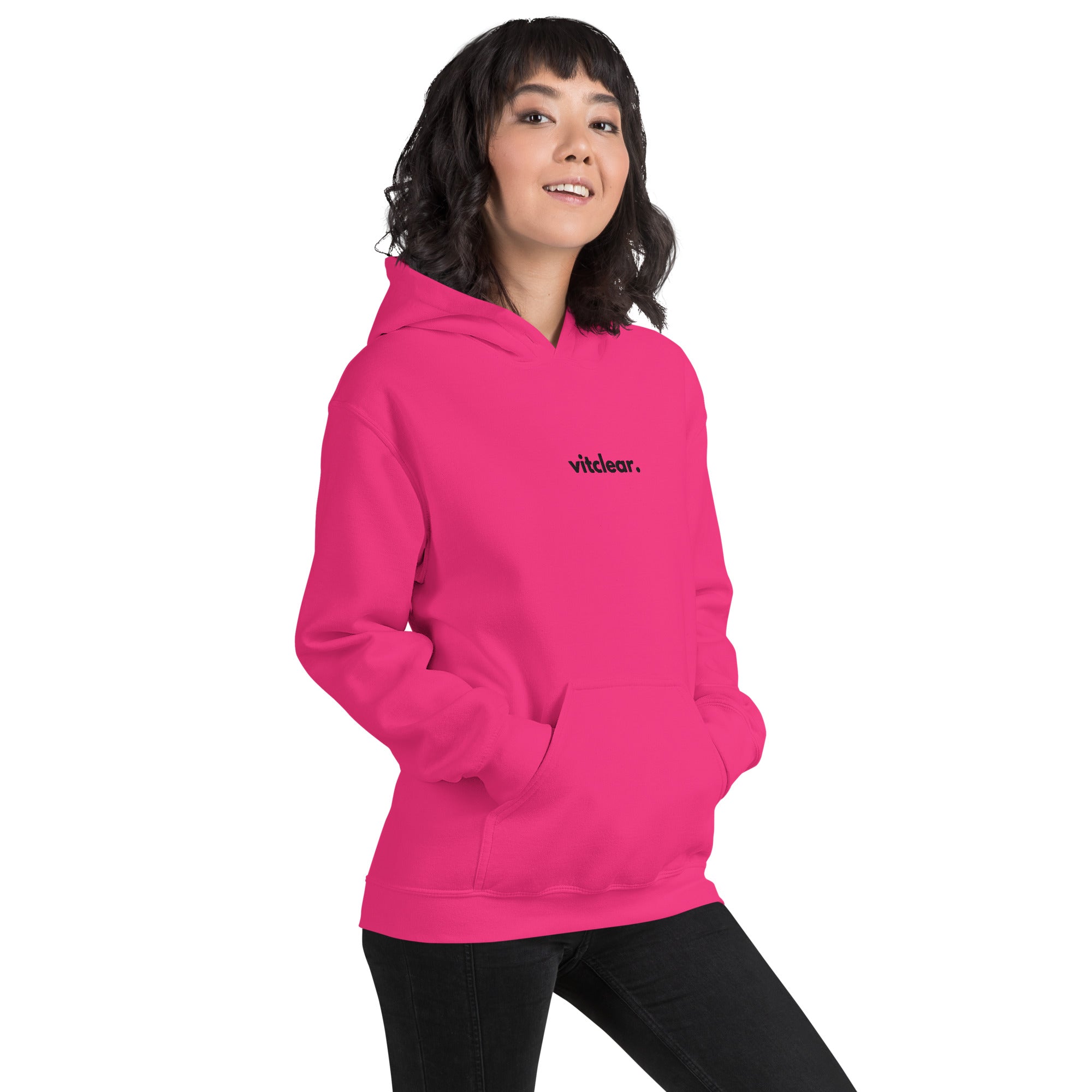 Signature Centred VitClear Embroidered Unisex Hoodie - VitClear