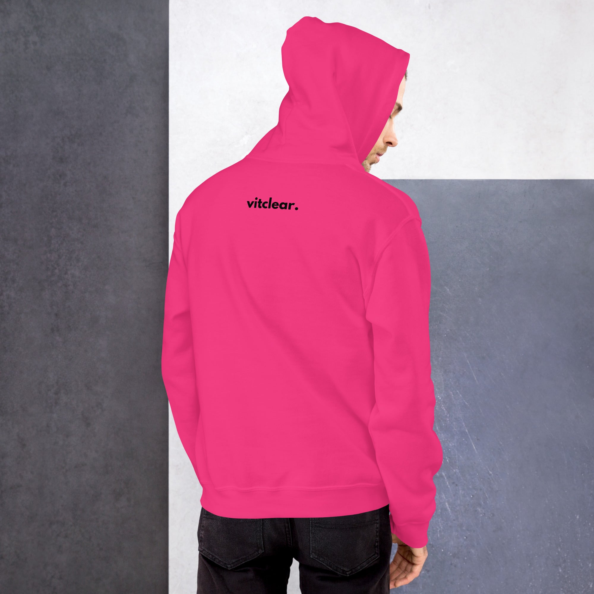 Signature Centred VitClear Embroidered Unisex Hoodie - VitClear