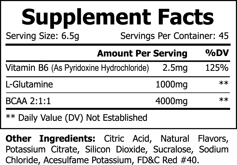 BCAA Shock Powder (Fruit Punch) - Vitclear.