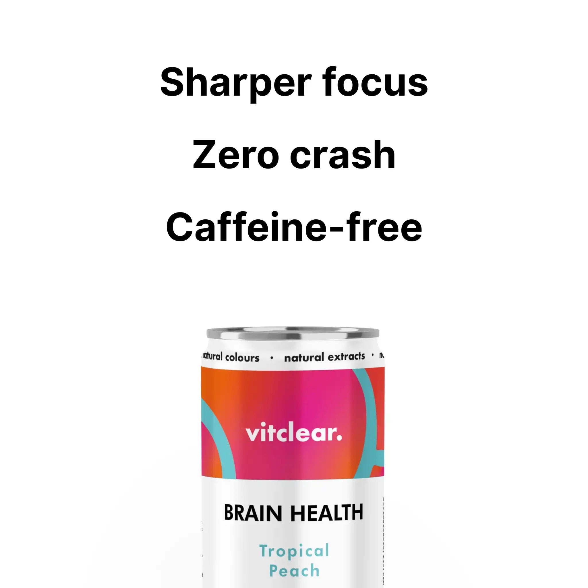 Brain Health Nootropic Soda - Tropical Peach (1 x 330ml) - VitClear