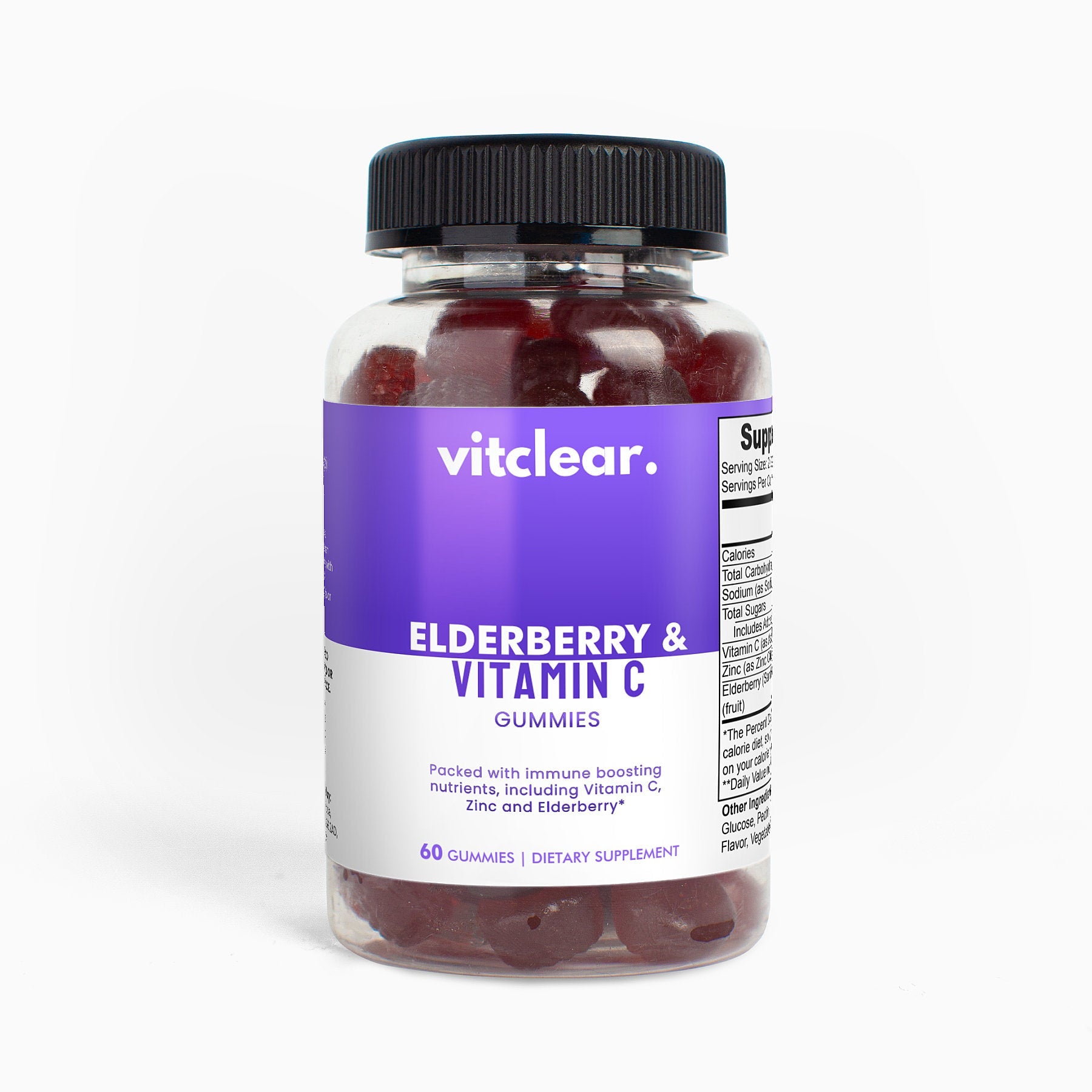 Elderberry & Vitamin C Gummies - Vitclear.