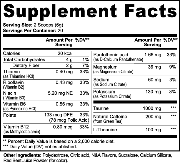 Energy Powder (Guava Berry) - VitClear