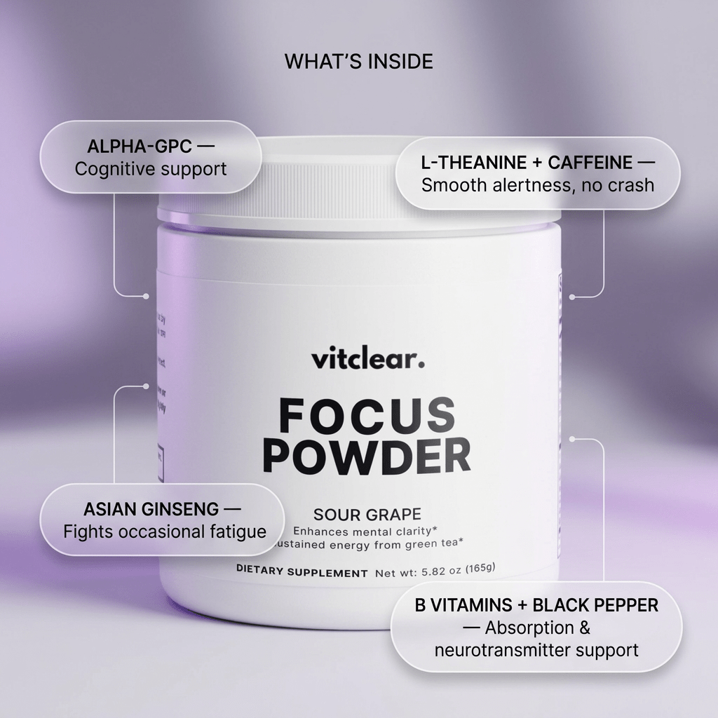 Focus Powder (Sour Grape) - VitClear