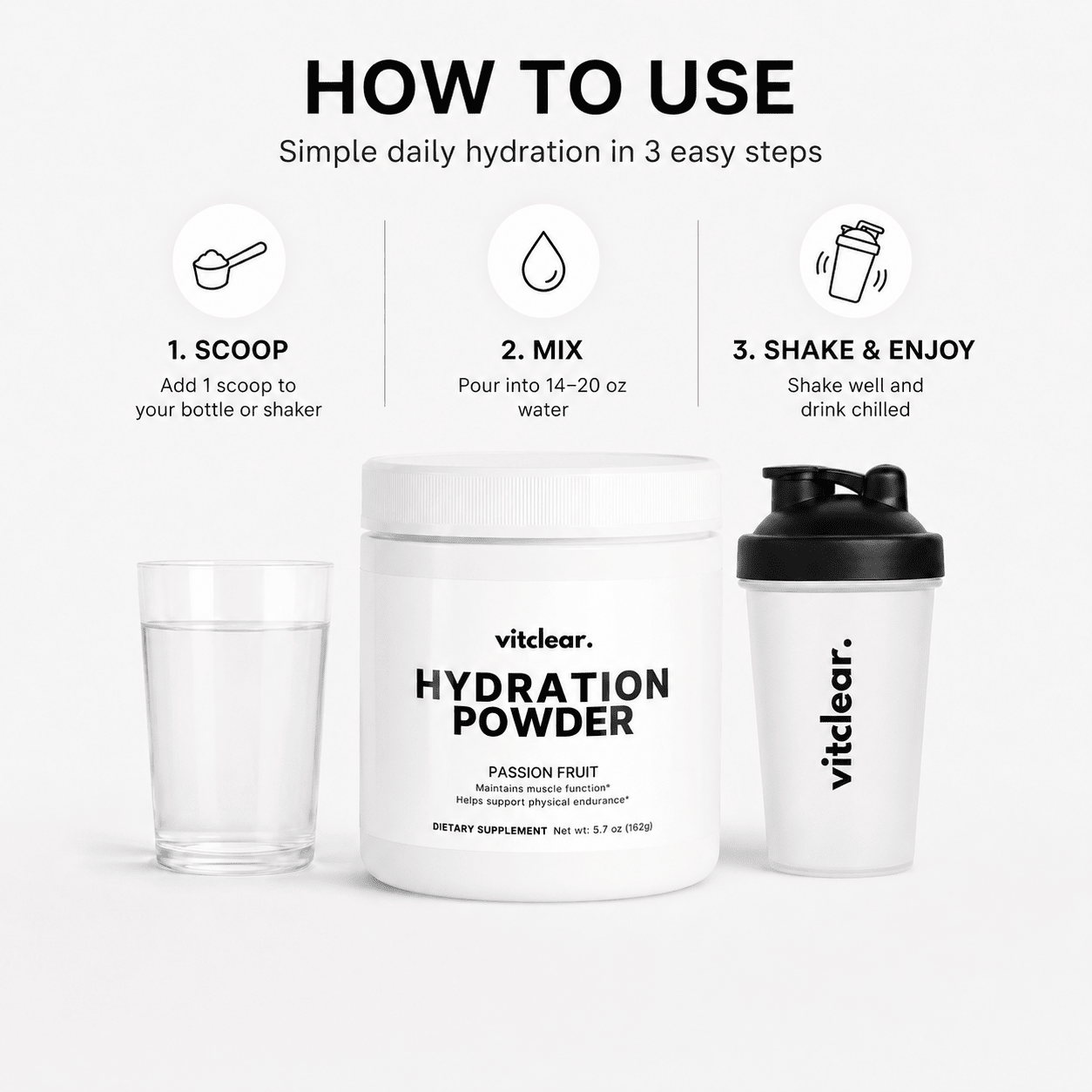 Hydration Powder (Matcha Green Tea) - VitClear