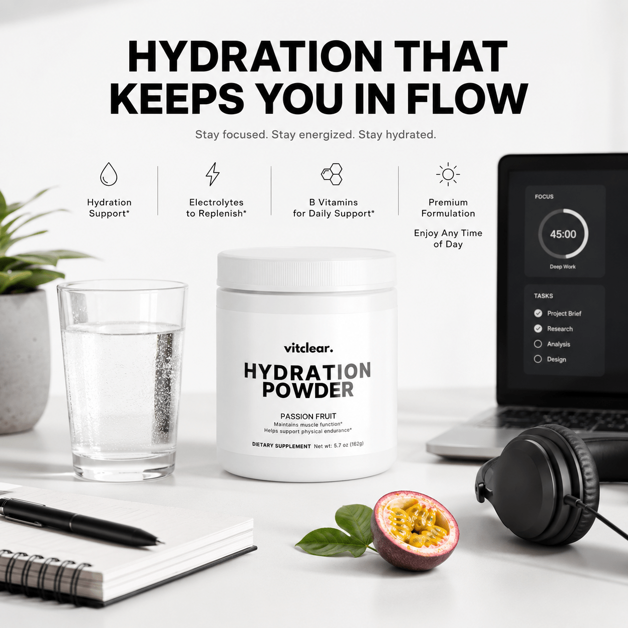 Hydration Powder (Matcha Green Tea) - VitClear