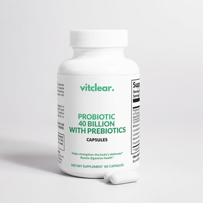 Probiotic 40 Billion with Prebiotics - VitClear