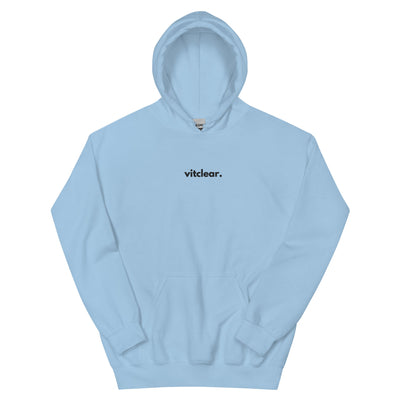 Signature Centred VitClear Embroidered Unisex Hoodie - VitClear