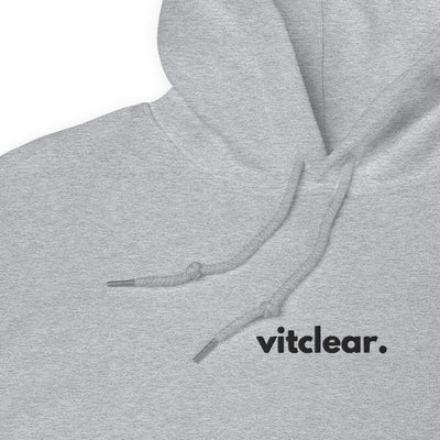 Signature Centred VitClear Embroidered Unisex Hoodie - VitClear