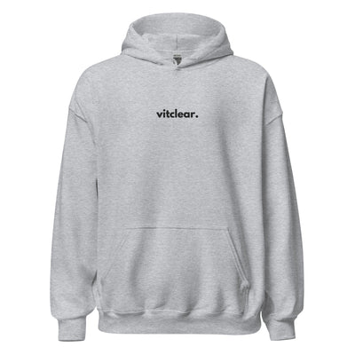 Signature Centred VitClear Embroidered Unisex Hoodie - VitClear