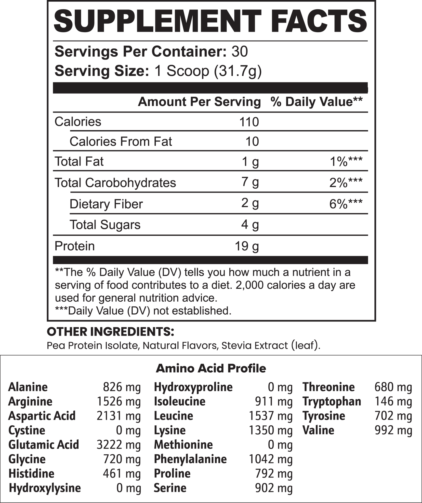 Vegan Pea Protein Isolate (Chocolate) - VitClear