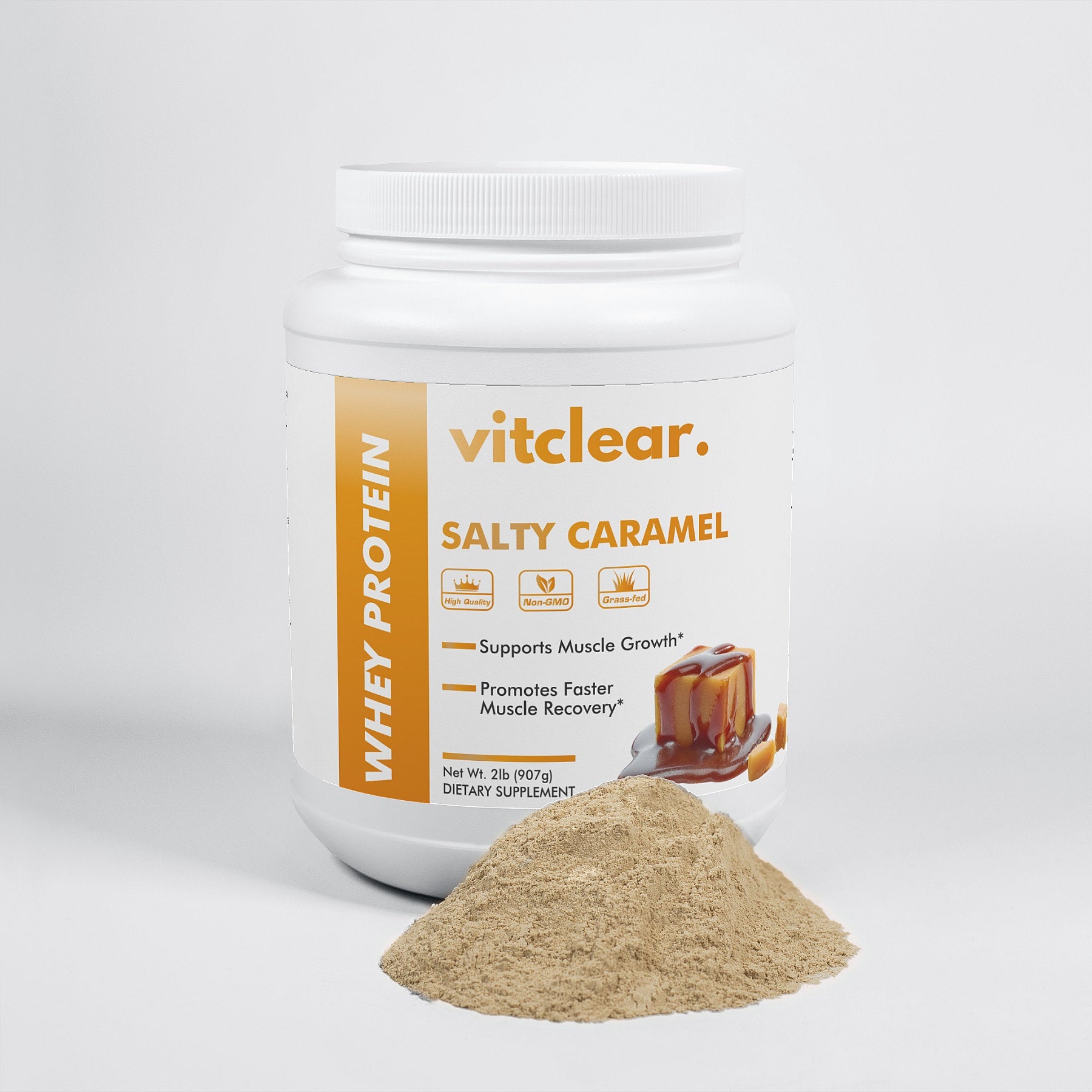 Whey Protein (Salty Caramel Flavour) - Vitclear.